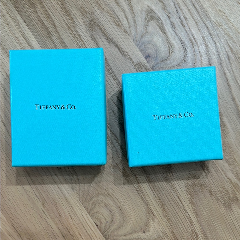 Two EMPTY Tiffany & co jewelry boxes